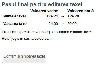 Schimbare TVA - pasul 2 - confirmare